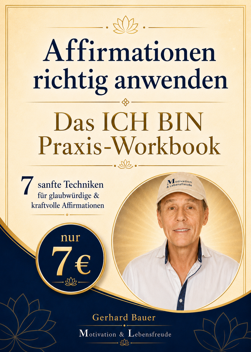Cover des ICH BIN Praxis-Workbooks Affirmationen richtig anwenden